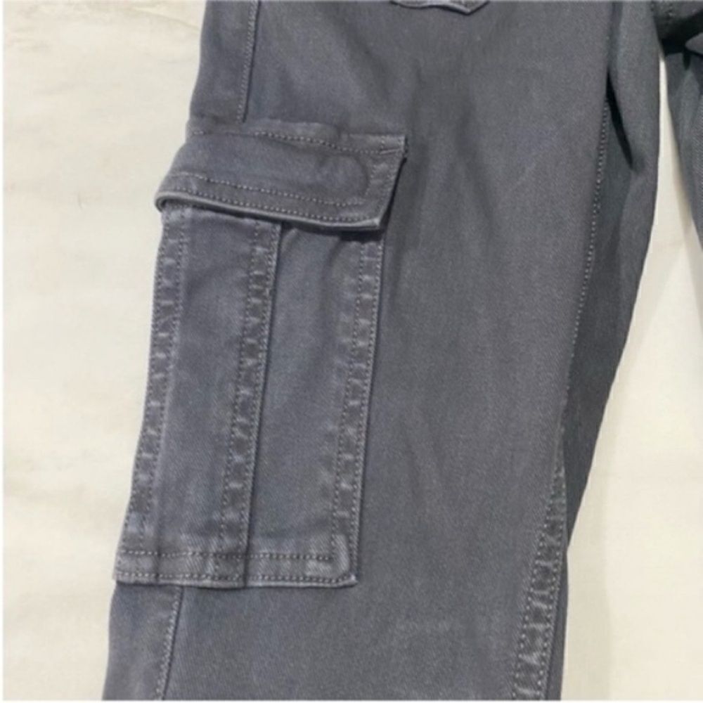 NWT Spanx Stretch Twill Ankle Cargo Pants Dark Gray Leggings - Picture 6 of 9